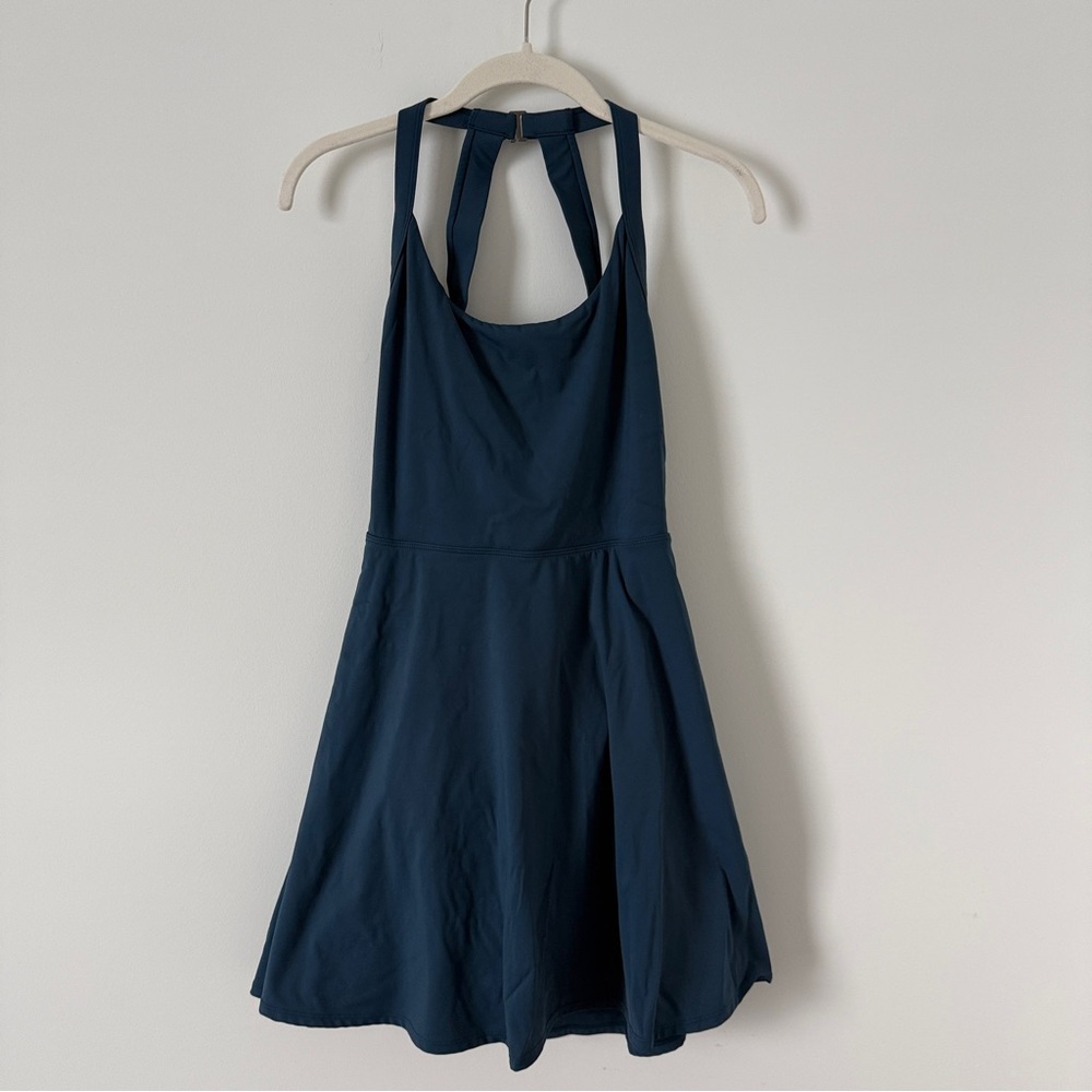 Halara Navy Blue Halter tennis dress